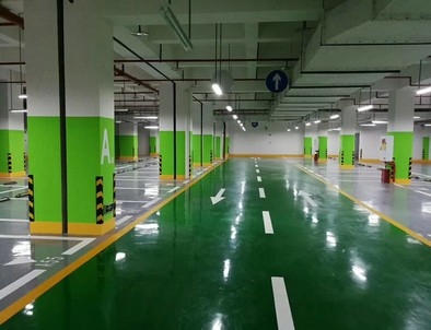 睢县睢县停车场标线施工