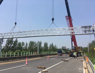 睢县睢县门架标牌施工现场