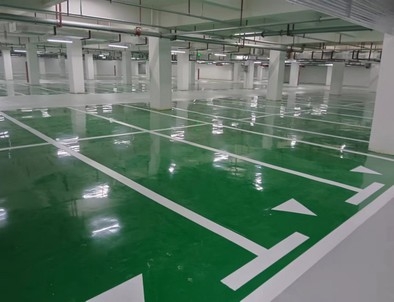 睢县睢县小区停车场标线